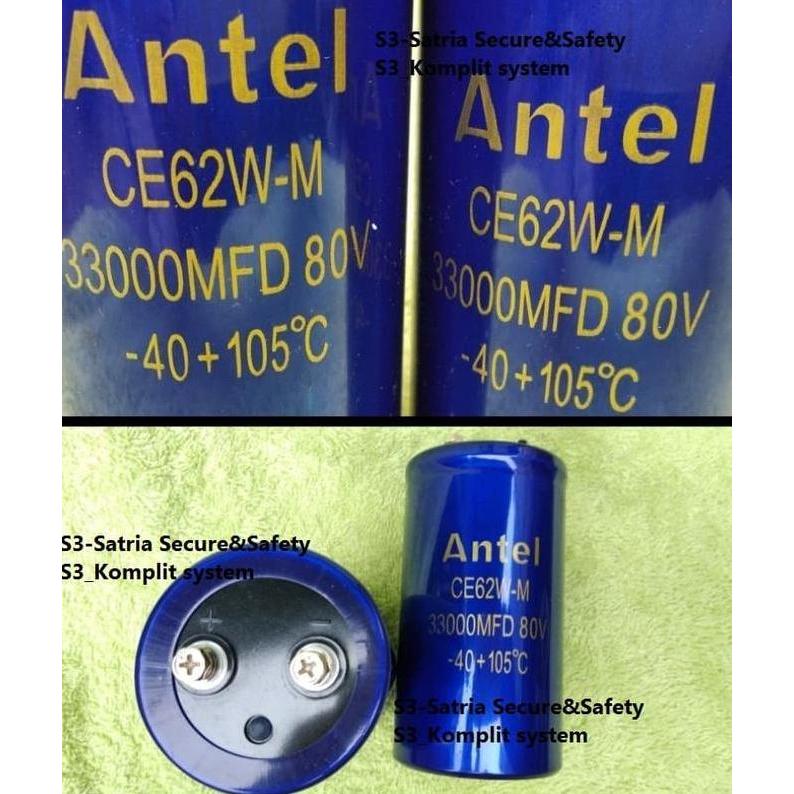 Elco 33000MFD 80V Elko 33000UF 33000 UF 80 V MFD Antel
