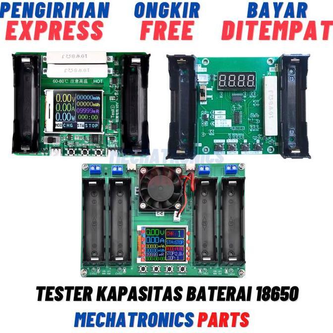 Tester Baterai 18650 Kapasitas Display LCD Type C Charging Capacity Tester