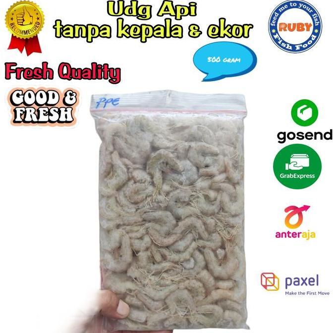 UDANG API BESAR TANPA KEPALA DAN EKOR / UDANG API BERSIH / UDANG BEKU