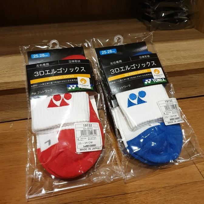 TERMURAH - Kaos kaki original Yonex JP socks 19152.Red and Blue.Made in Japan