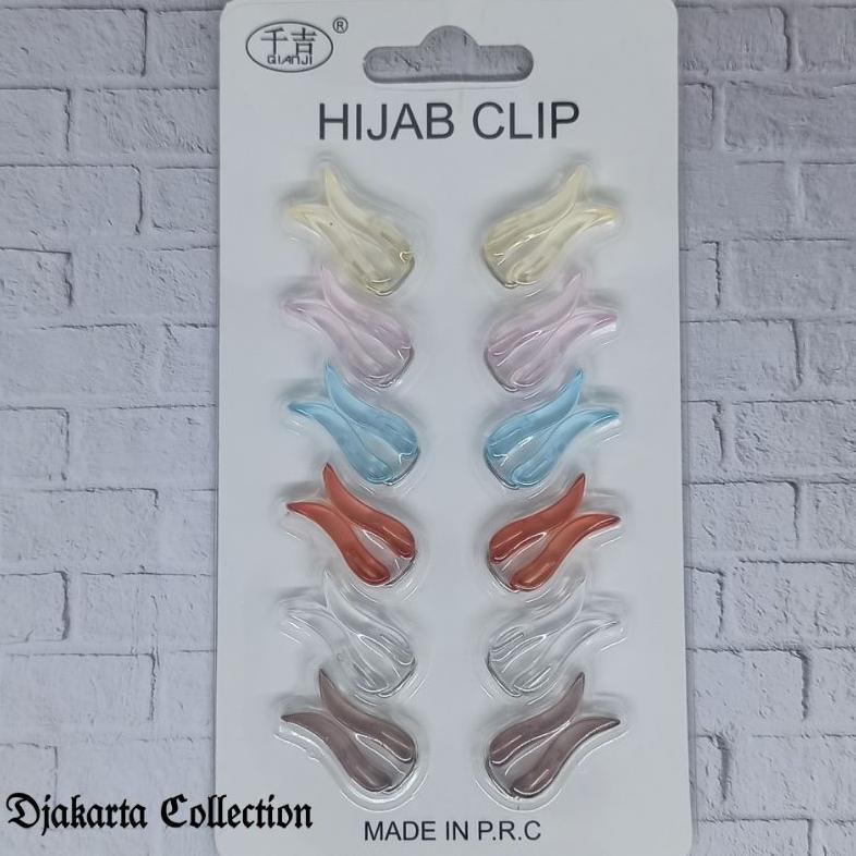 Limited 12 Pcs Klip Hijab Turky Klip Turki Isi 12 Pcs / Klip Turki Boldis / Klip Turki Terbaru / Kli
