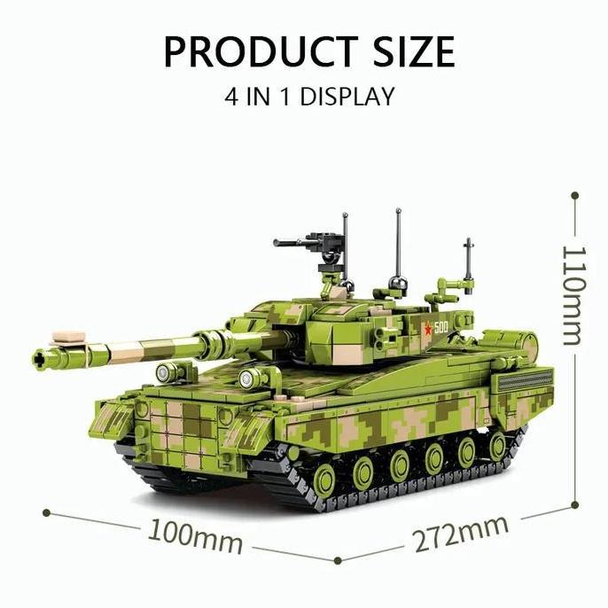 Promo Ohsome - Sembo Type 96B Military Battle Tank Set (4-In-1) / Block Mainan Rakit Brick Blok Susu