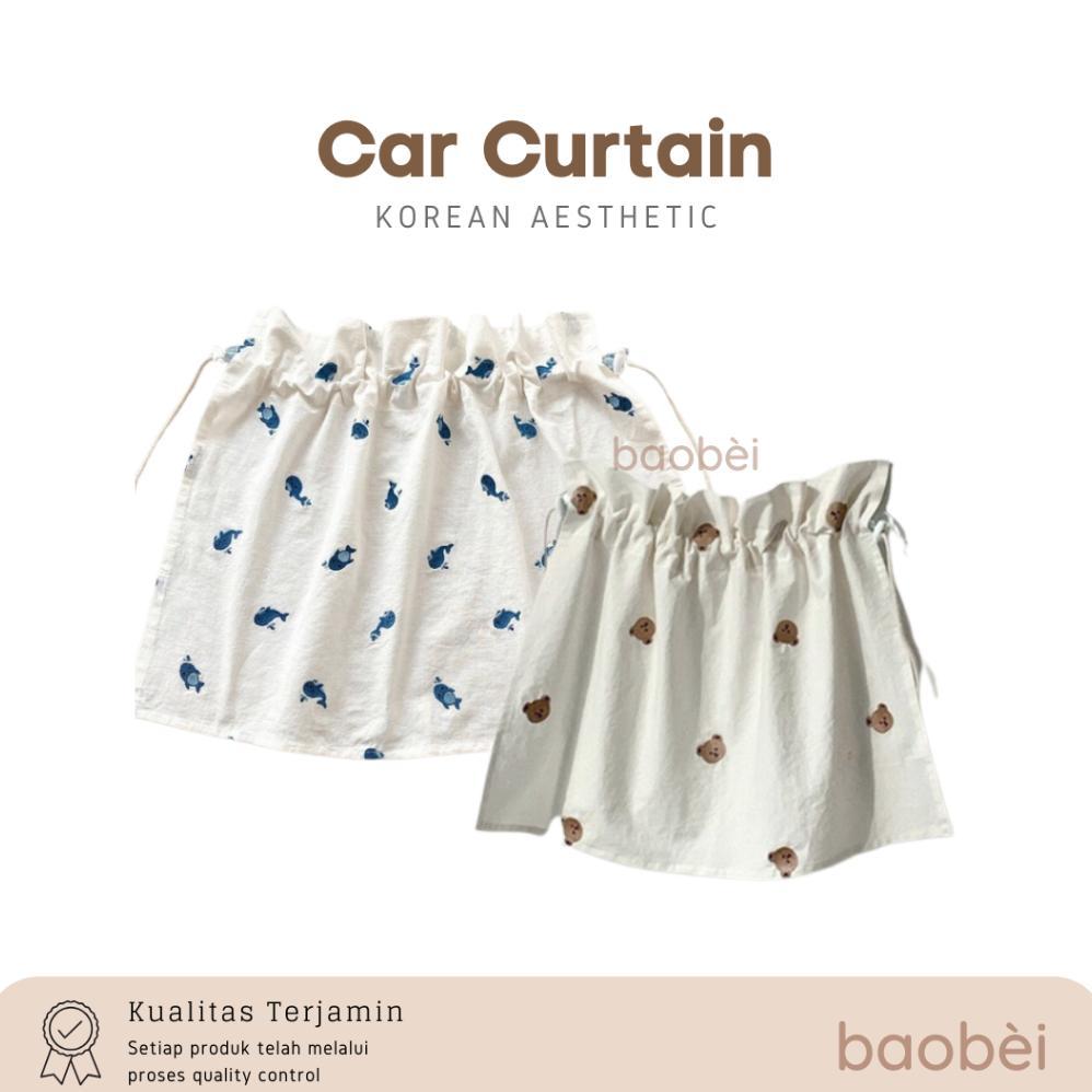 BAOBEI - KOREAN CAR CURTAIN / TIRAI KACA MOBIL / GORDEN MOBIL ANTI UV / TIRAI MOBIL / SUN SCREEN BAY