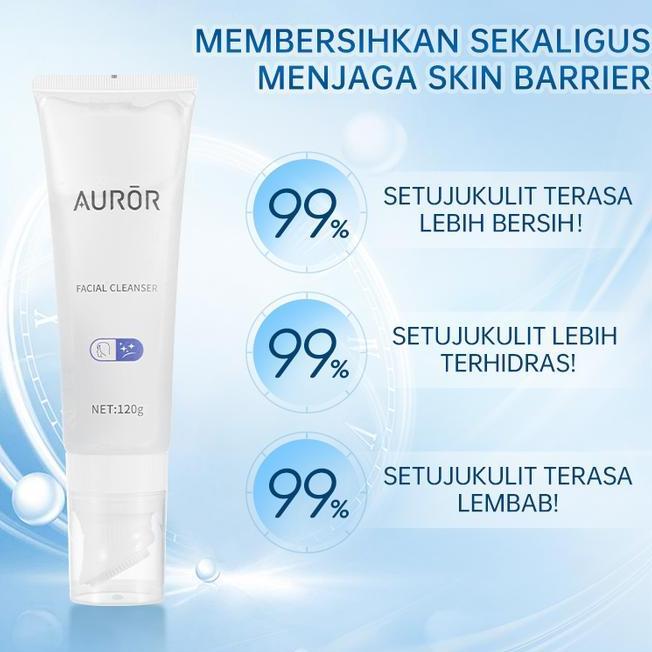 Auror Pemutih Pembersih Wajah Facial Cleanser Anti Jerawat Menghilangkan Komedo Mengecilkan Pp Melem