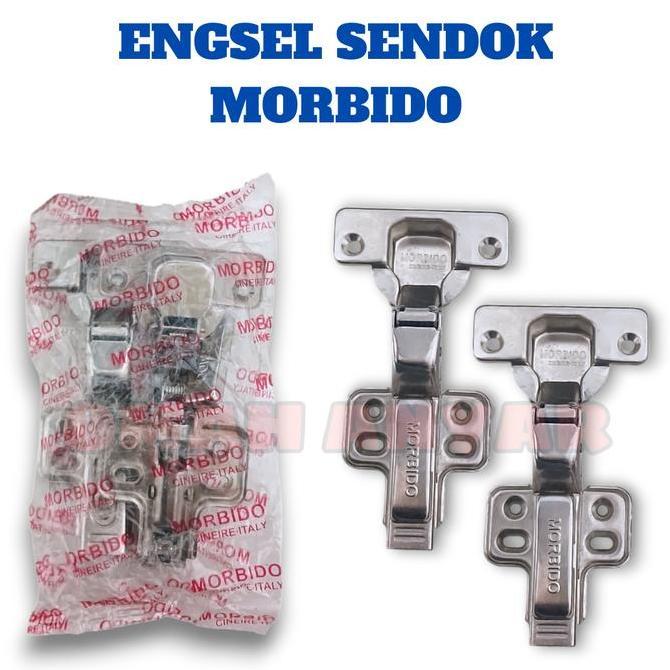 @#@#@#] 1 PASANG Engsel Sendok Lemari TWIN MORBIDO ELCO Hidrolis Slow Motion Soft Close 35 MM
