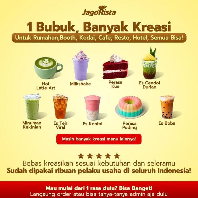 Klikpakdamar - Jagorista Bubuk Minuman Rasa Cheese Cake 1 Kg Kualitas Premium