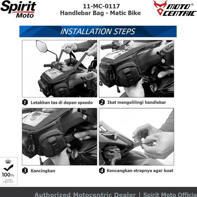 Motocentric Front Bag With Phone Holder | Tas Stang Depan Motor Matic