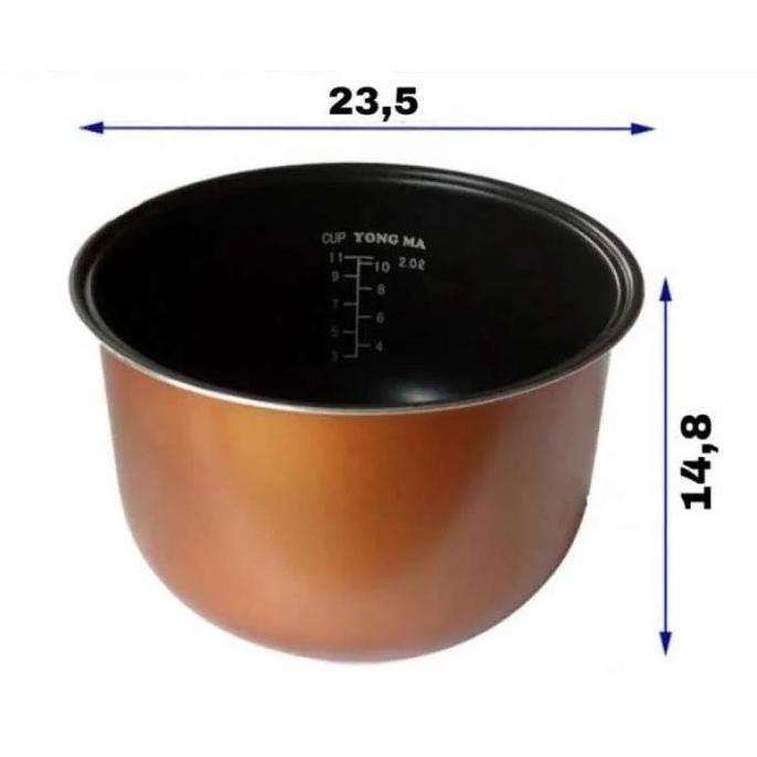 Allthebest- PANCI TEFLON YONGMA INNER POT MAGIC COM YONGMA 2 LITER NON WING / WING