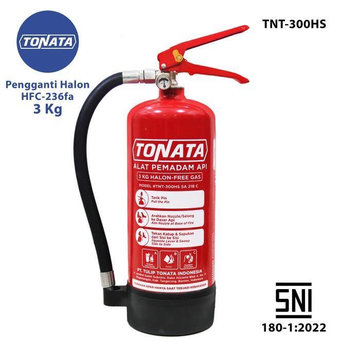 Ready Alat Pemadam Api Tonata SNI / APAR Clean Agent HCFC/HFC 3 kg