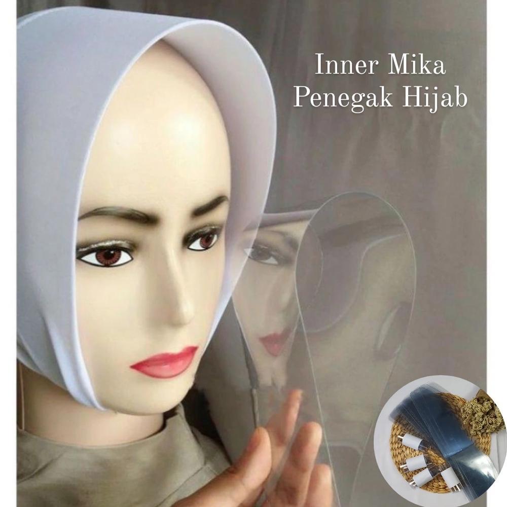 Diskont Mika Jilbab Anti Letoy / Inner Ciput Penegak Hijab / Mika Kerudung Pengantin Murah