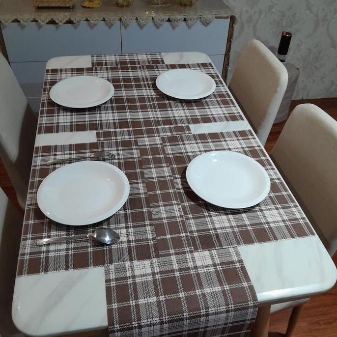 Promo Table Runner Minimalis gold 30 x 270 cm -Taplak Meja Panjang Diskon