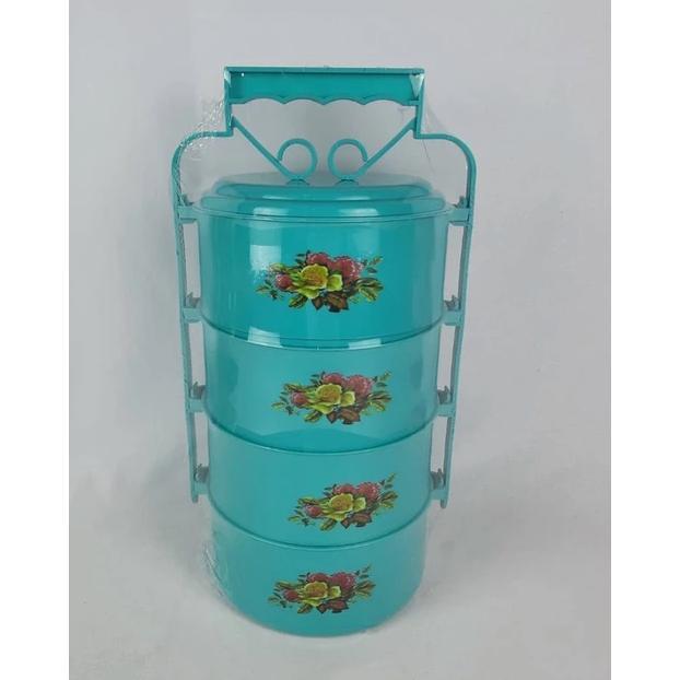 BESTPROMO Rantang Nasi / Rantang Plastik / Kotak Makan Susun / Kotak Makan / Rantang Susun 4 / Ranta