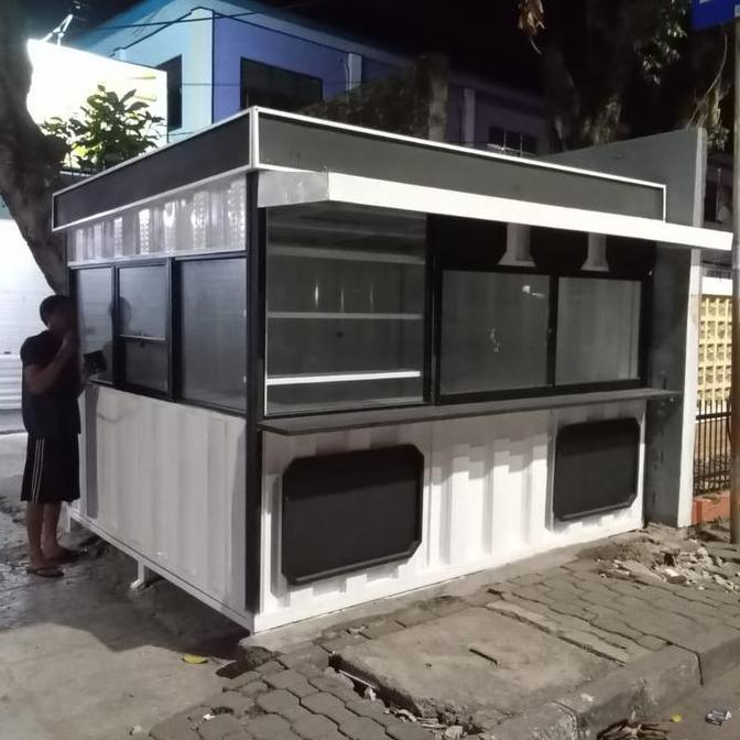 Terlaris Booth Container Premium Viral 3X2X2.5 Knockdown Portable Gerobak Stank Kontainer