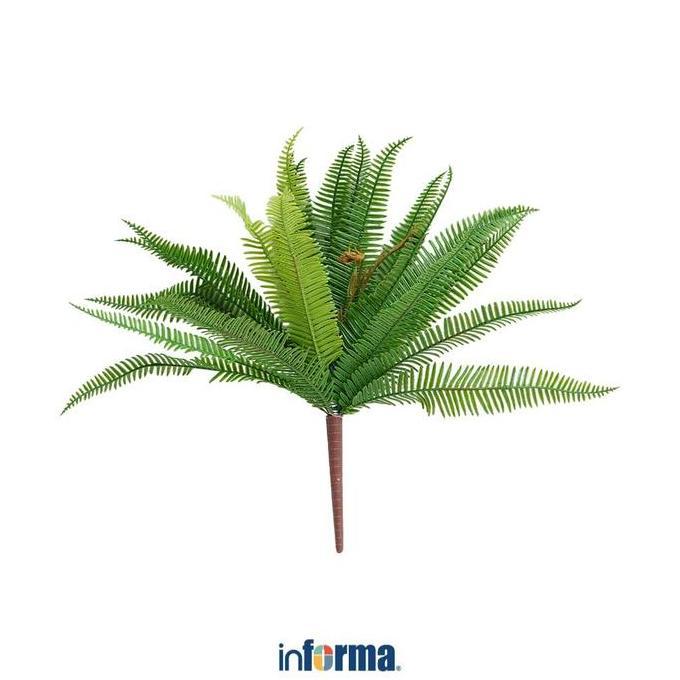 Promo Informa 33 cm Tanaman Artifisial Fern Bush Daun Dekorasi Pajangan Rumah Hiasan Interior Tanama