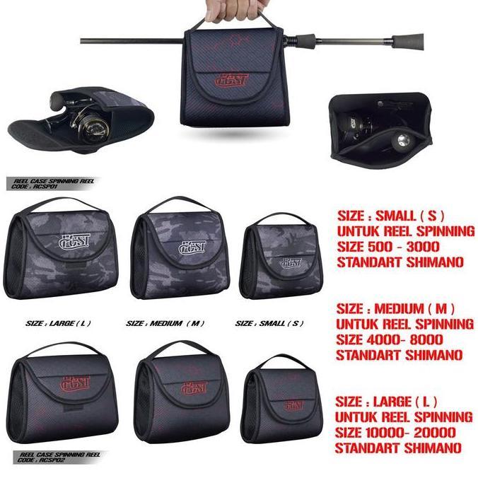 Promo Tas Pancing Tempat Reel Spinning FIRECAST REELCASE Reel Pouch Pembukus Reel Spinning Diskon