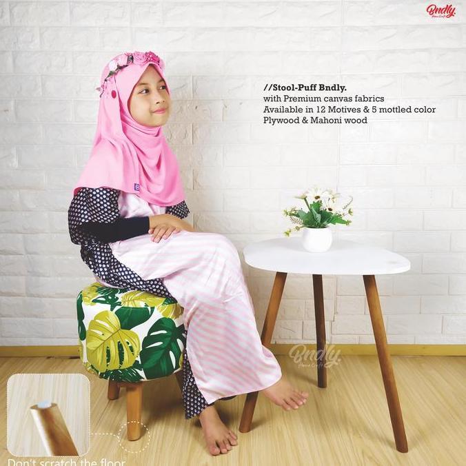 Stool puff kursi bangku sofa bulat Bndly. anak dan dewasa TS