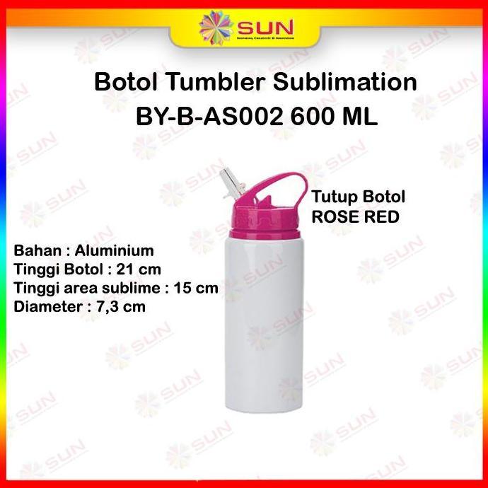 Botol Minum Tumbler / Termos Polos Coating Sublim 600 Ml