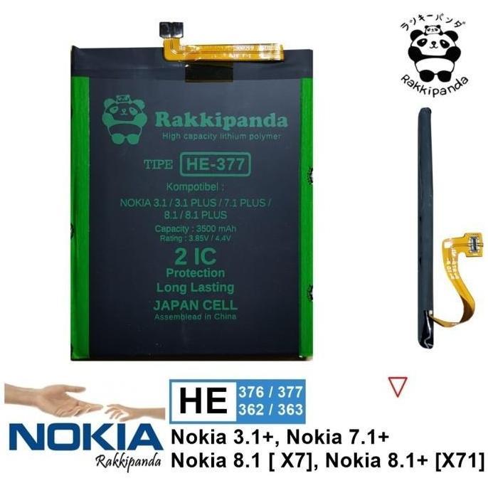 TERBARU - Baterai Nokia 8.1 PLUS X71 TA-1167 TA-1172 HE377 Double IC Protection