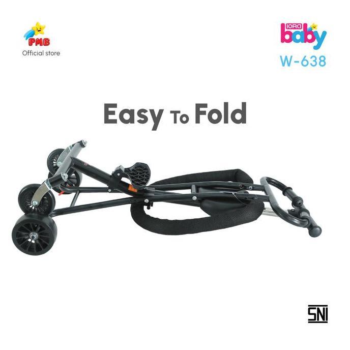 MAGIC STROLLER BABY IORA W-638 PMB TOYS // KERETA DORONG KERETA SORONG BAYI CABIN SIZE MUDAH DILIPAT