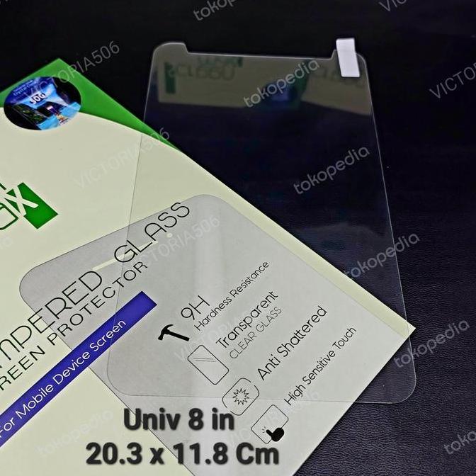 Tempered Glass ADVAN Tab Belajar Elite Gallilea 8 inch Universal