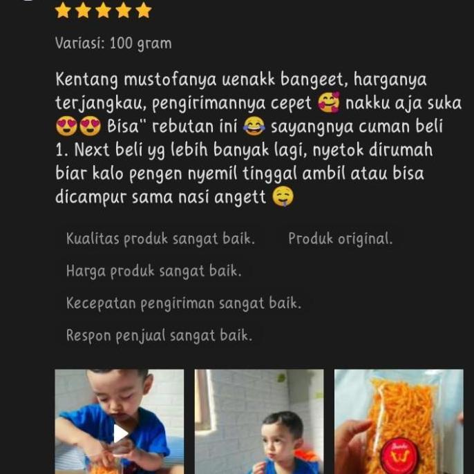 KENTANG MUSTOFA/ KERING KENTANG / PEDAS MANIS 1 kg