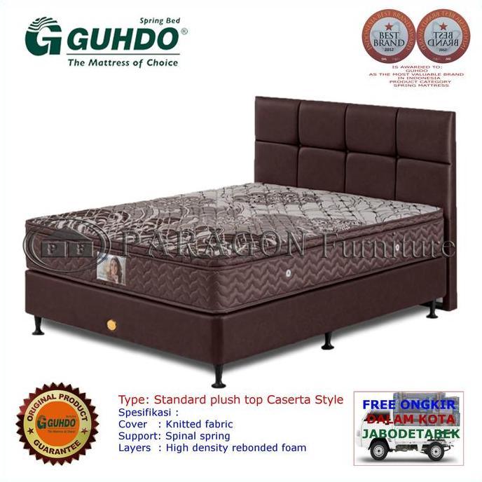 '' SPRING BED STANDAR PLUSH TOP 120X200 CM ATLANTIC CASERTA - SET GUHDO //