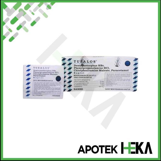 TERMURAH - Tuzalos Kaplet Box isi 25x4 Tablet - Obat Pilek Flu Batuk
