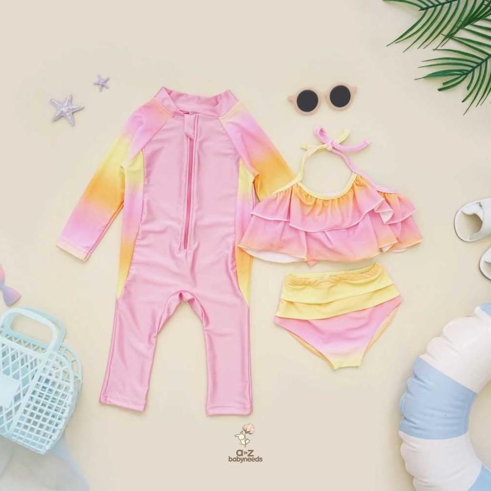 Azbabyneeds - Baju Renang Anak Perempuan Bikini - Two Pieces Bikini Swimsuit