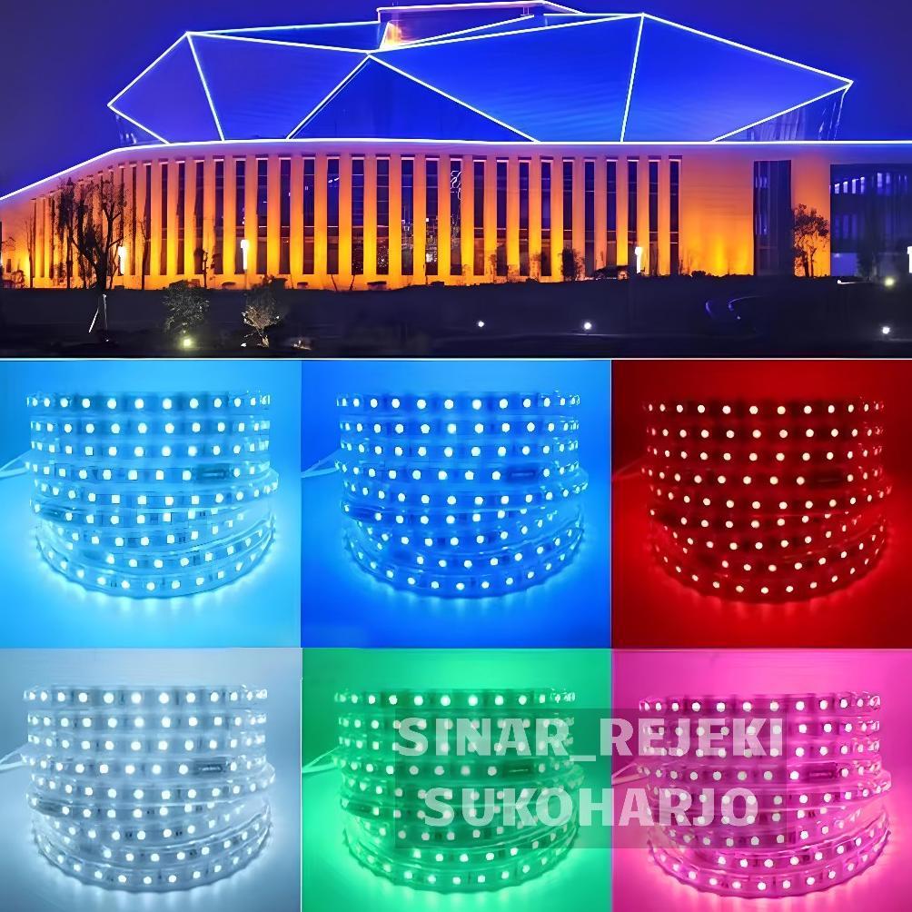 BIG SALE METERAN Lampu LED Strip 5050 SMD Lampu Merah Putih Per Meter LED Strip 5050 SMD