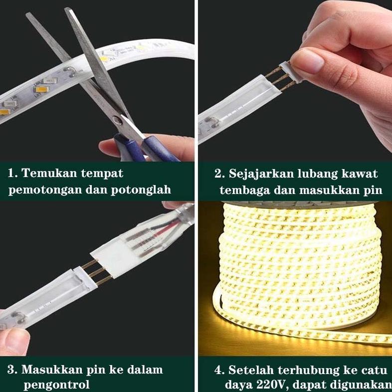 BIG PROMO Family Mart Lampu Led Strip Selang COB/2838/5050 / LED STRIP SMD METERAN / AC 220V (20M-10