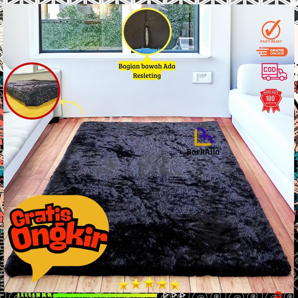 Karpet bulu rasfur ukuran 160x100X3.5CM