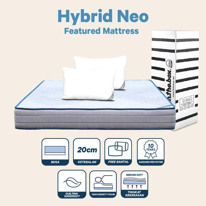 [Free Bantal] INTHEBOX KASUR BUSA - Hybrid NEO (90x200, 100x200, 120x200, 140x200, 160x200, 180x200,