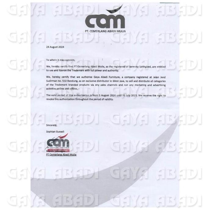 Springbed Serenity Supreme / Kasur Serenity Supreme - Serenity by Elite Springbed