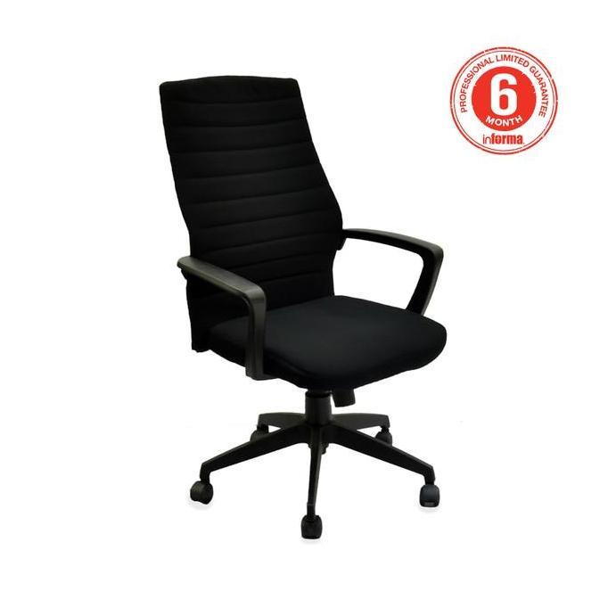 INFORMA LIVERPOOL KURSI KANTOR SANDARAN TINGGI - HITAM