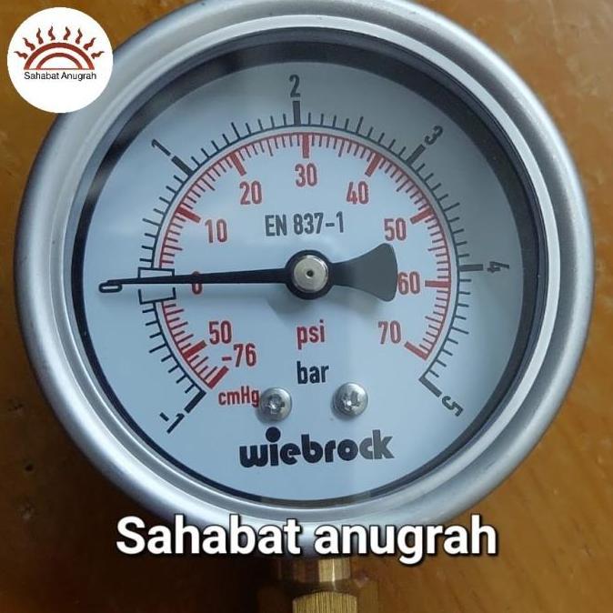 5 bar Pressure gauge Gauge 4 inch WIEBROCK