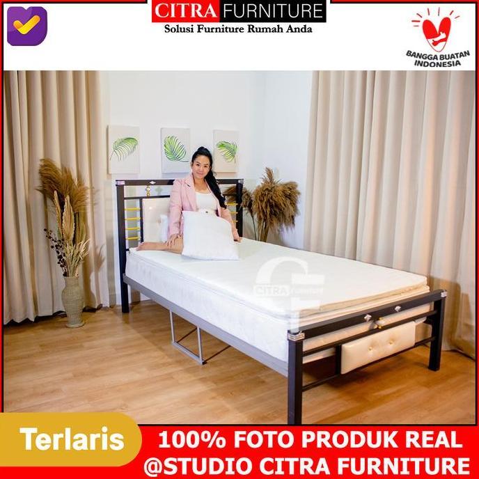 Ranjang besi minimalis 120x200