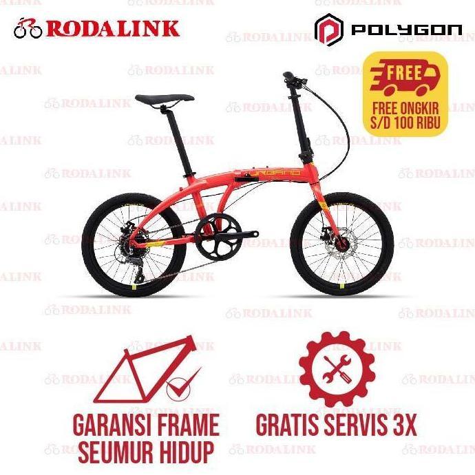 Terlaris Promo Diskon Polygon Sepeda Lipat Urbano 3 - Hitam