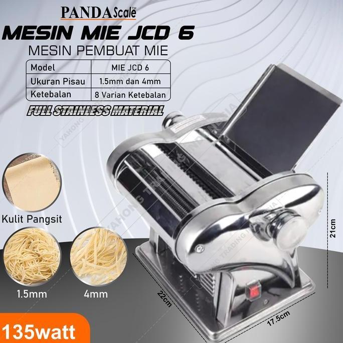 LOMARASHOP Mesin Pembuat Mie Elektrik JCD 6 Mesin Penggiling Giling Mie PANDA SCALE