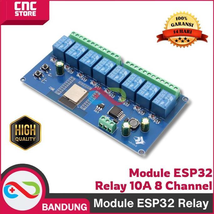 SPORTOV MODUL ESP32 RELAY 10A 8 CHANNEL AC 220 WIFI BLUETOOTH WROOM-32E