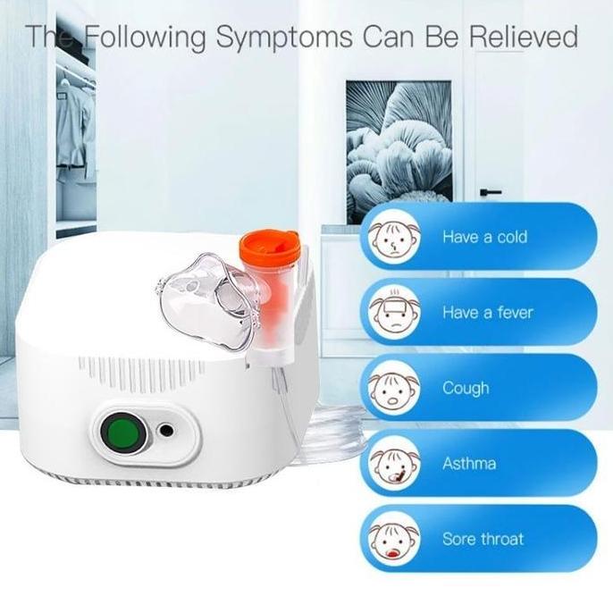 LOMARASHOP Compressor Alat Nebulizer Anak Inhaler Asma Bayi Batuk Pilek Pernafasan Bronkitis Nebul T