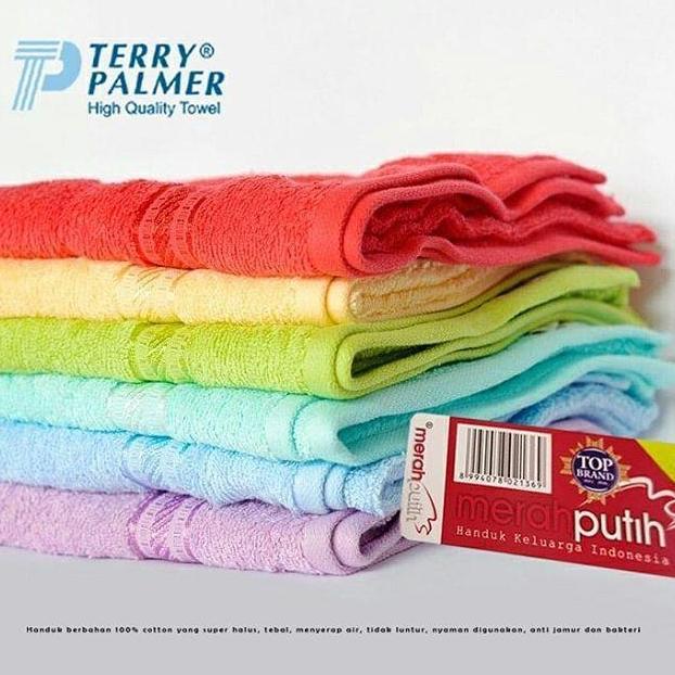 * SK - 1 PC ORI SNI 50X100CM HANDUK TERRY PALMER MERAH PUTIH //