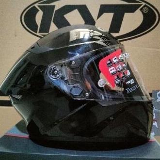 KYT TT COURSE PLAIN BLACK (Glossy)