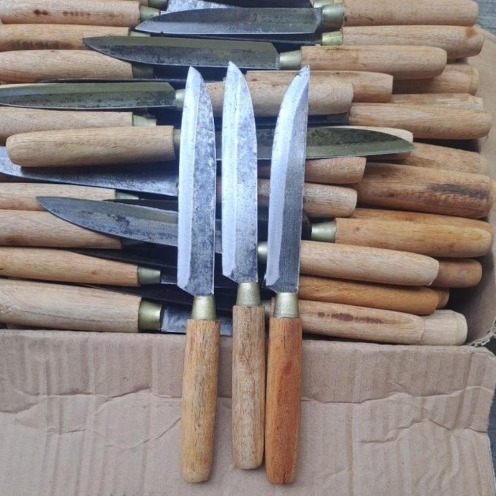 Cuci Gudang 3 Pcs Pisau Dapur Kecil Bahan Baja Gergaji, Pisau Tajam, Pisau Seset, Pisau Kupas Buah, 