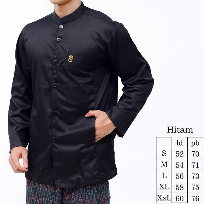 KOKO SEMI JAS BAJU KOKO POLOS MODEL AMMU ADA BORDIL TEROMPAH KATUN TOYOBO TERBARU Muslim Pria Panjan