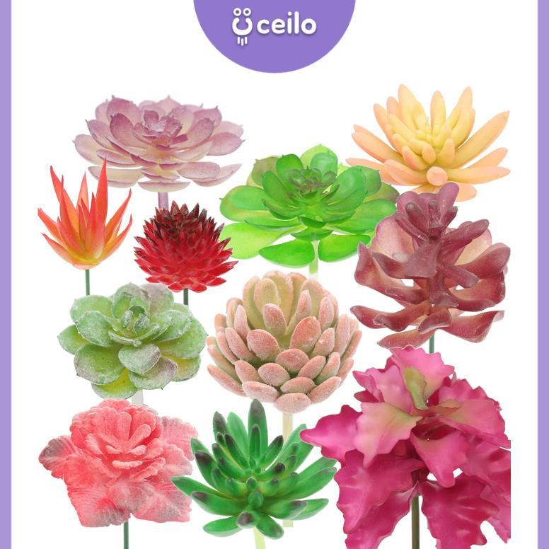 HOT PRODUCT CEILO  SUKULEN MINI ARTIFICIAL TANPA POT | KAKTUS SUKULEN ARTIFICIAL | SUKULEN PLASTIK |