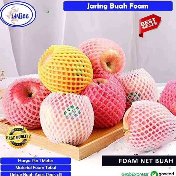 Jaring Foam Net Buah Busa Pembungkus Apel Jeruk Pear Pir Polynet Sayur