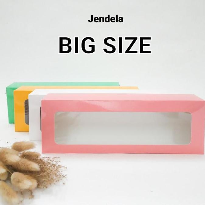 Dus Kue Box Kue Kotak Kue Dus Brownies Laminasi JENDELA BIG SIZE