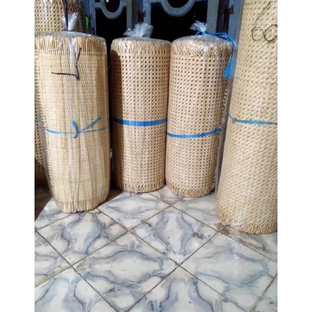 Terlaris Rotan - Lembaran Anyaman Rotan Alami / Webbing Rotan