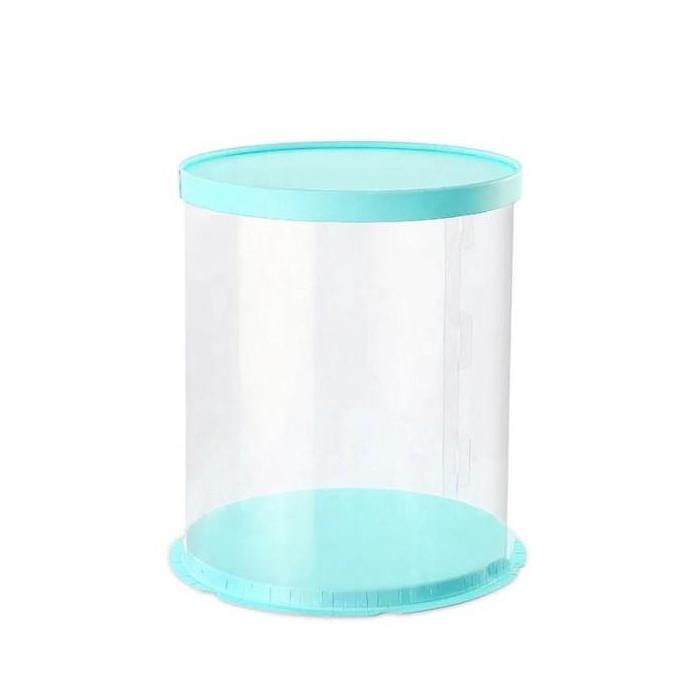KOTAK KUE MIKA TRANSPARAN BENTUK LINGKARAN CAKE BOX DIAMETER 30 CM