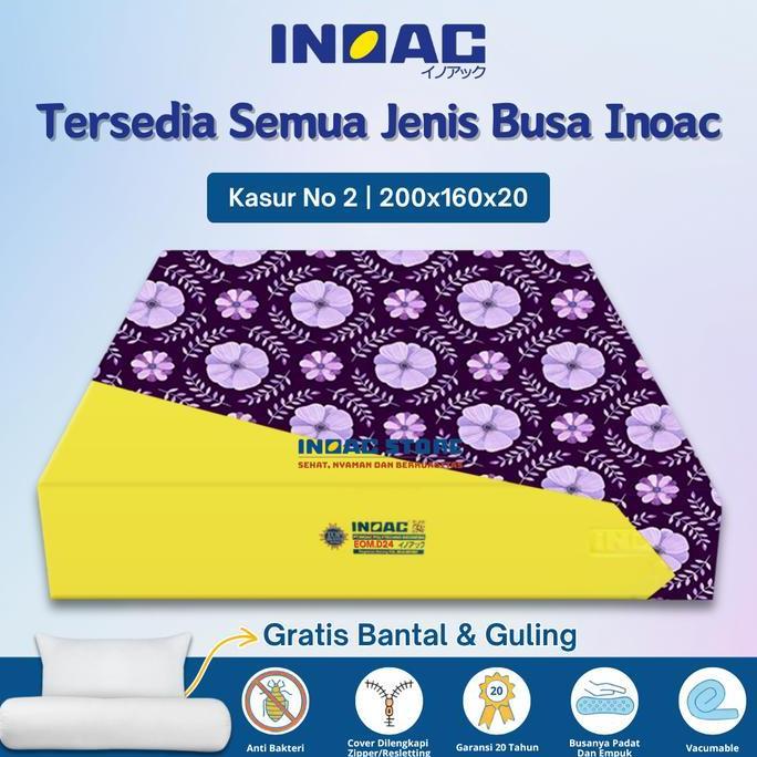 Terlaris (200X160X20) Kasur Busa Inoac No.2 Tebal 20 Cm Garansi 20 Tahun